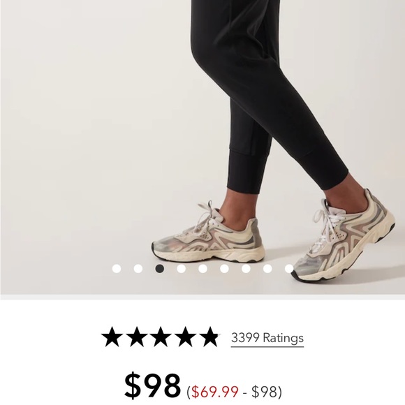 Black Athleta joggers - Picture 6 of 8